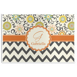 Swirls, Floral & Chevron Disposable Paper Placemats (Personalized)