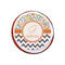 Swirls, Floral & Chevron Printed Icing Circle - XSmall - On Cookie