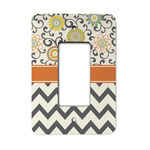 Swirls, Floral & Chevron Rocker Style Light Switch Cover