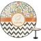 Swirls, Floral & Chevron Round Table Top