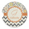 Swirls, Floral & Chevron Sandstone Car Coaster - Single