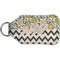 Swirls, Floral & Chevron Sanitizer Holder Keychain - Small (Back)