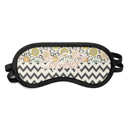 Swirls, Floral & Chevron Sleeping Eye Mask - Small (Personalized)