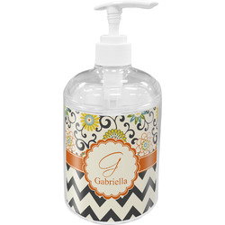 Swirls, Floral & Chevron Acrylic Soap & Lotion Bottle (Personalized)