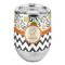 Swirls, Floral & Chevron Stemless Wine Tumbler - Full Print - Front/Main