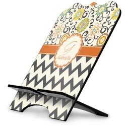 Swirls, Floral & Chevron Stylized Tablet Stand (Personalized)