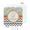 Swirls, Floral & Chevron White Plastic Stir Stick - Single Sided - Square - Approval