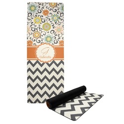 Swirls, Floral & Chevron Yoga Mat (Personalized)