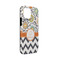 Swirls, Floral & Chevron iPhone 13 Mini Tough Case - Angle