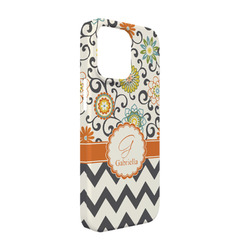 Swirls, Floral & Chevron iPhone Case - Plastic - iPhone 13 Pro (Personalized)