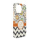 Swirls, Floral & Chevron iPhone 13 Pro Case - Angle