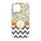 Swirls, Floral & Chevron iPhone 13 Tough Case - Back