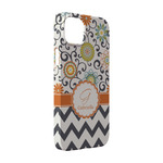 Swirls, Floral & Chevron iPhone Case - Plastic - iPhone 14 Pro (Personalized)