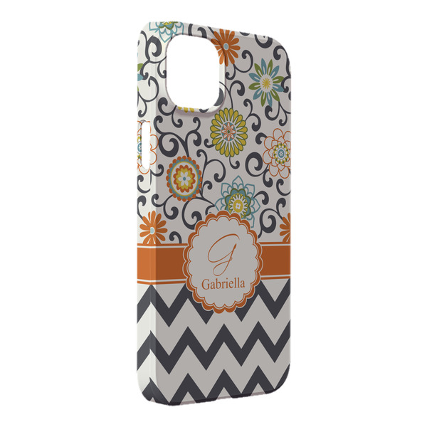 Custom Swirls, Floral & Chevron iPhone Case - Plastic - iPhone 14 Pro Max (Personalized)