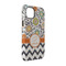 Swirls, Floral & Chevron iPhone 14 Pro Tough Case - Angle