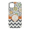 Swirls, Floral & Chevron iPhone 14 Tough Case - Back