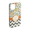 Swirls, Floral & Chevron iPhone 15 Case - Angle