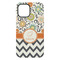 Swirls, Floral & Chevron iPhone 15 Plus Tough Case - Back