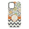 Swirls, Floral & Chevron iPhone 15 Pro Tough Case - Back