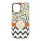 Swirls, Floral & Chevron iPhone 15 Tough Case - Back