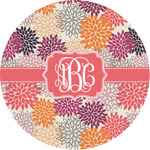 Mums Flower Multipurpose Round Labels - 1" (Personalized)