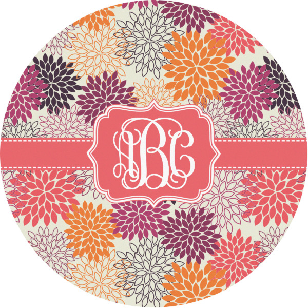 Custom Mums Flower Multipurpose Round Labels - 1" (Personalized)