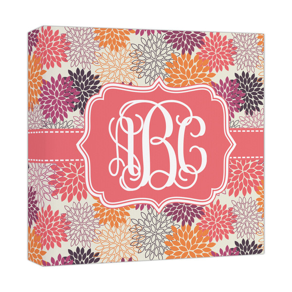 Custom Mums Flower Canvas Print - 12x12 (Personalized)