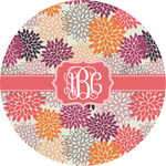 Mums Flower Multipurpose Round Labels - 2" (Personalized)