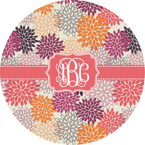 Custom Mums Flower Multipurpose Round Labels - 2" (Personalized)