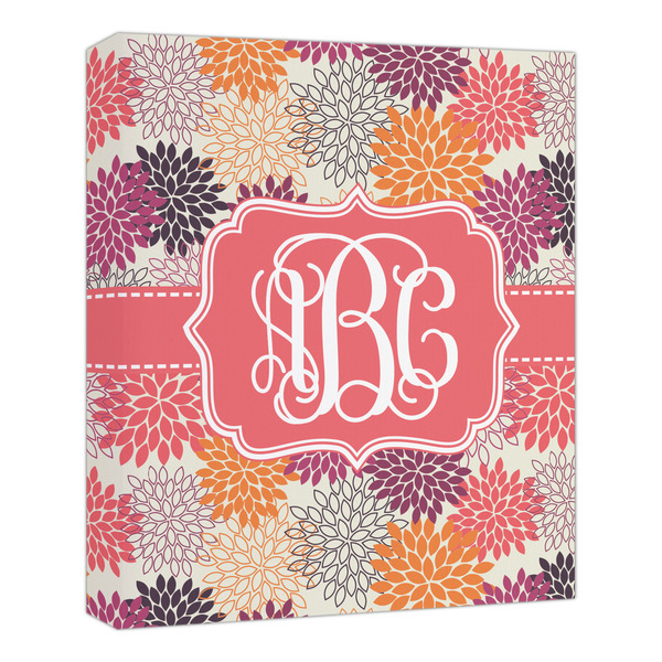 Custom Mums Flower Canvas Print - 20x24 (Personalized)