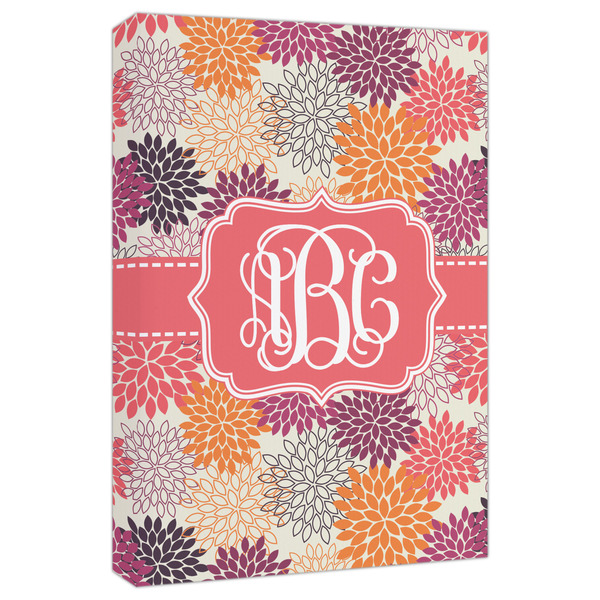 Custom Mums Flower Canvas Print - 20x30 (Personalized)