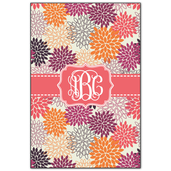 Custom Mums Flower Wood Print - 20x30 (Personalized)