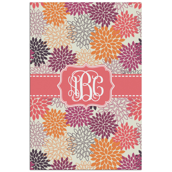 Custom Mums Flower Poster - Matte - 24x36 (Personalized)