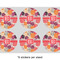 Mums Flower 3" Multipurpose Round Labels - Sheet