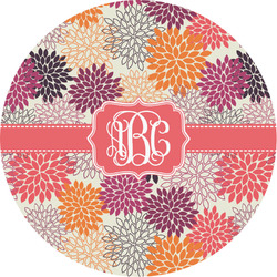 Mums Flower Multipurpose Round Labels - 3" (Personalized)