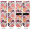 Mums Flower Adult Crew Socks - Double Pair - Front and Back - Apvl