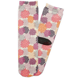 Mums Flower Adult Crew Socks