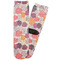 Mums Flower Adult Crew Socks - Single Pair - Front and Back