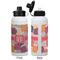 Mums Flower Aluminum Water Bottle - White APPROVAL