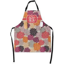 Mums Flower Apron With Pockets w/ Monogram