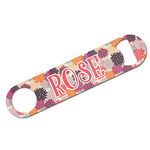 Mums Flower Bar Bottle Opener - White w/ Monogram