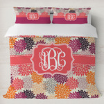 Mums Flower Duvet Cover Set - King (Personalized)