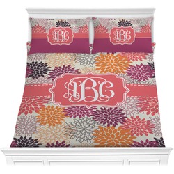 Mums Flower Comforter Set - Full / Queen (Personalized)