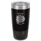 Mums Flower Black Polar Camel Tumbler - 20oz - Front