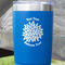 Mums Flower Blue Polar Camel Tumbler - 20oz - Close Up