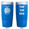 Mums Flower Blue Polar Camel Tumbler - 20oz - Double Sided - Approval