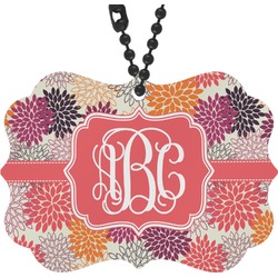 Mums Flower Rear View Mirror Charm (Personalized)