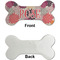 Mums Flower Ceramic Flat Ornament - Bone Front & Back Single Print (APPROVAL)