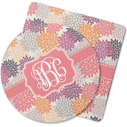Mums Flower Rubber Backed Coaster (Personalized)