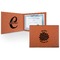 Mums Flower Leatherette Certificate Holder - Front and Inside (Personalized)